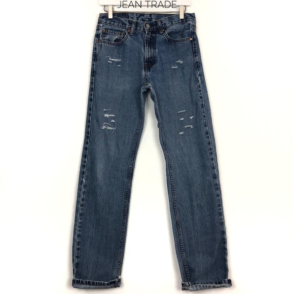 Vintage Levi's 505 Butt Rip Jeans - Picture 2 of 7